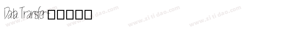 Data Transfer字体转换